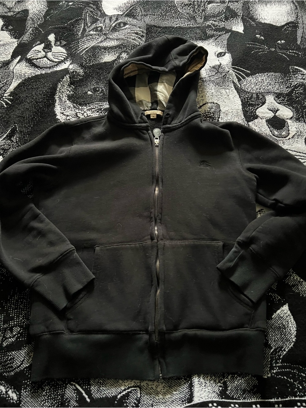 Burberry zip up hoodie